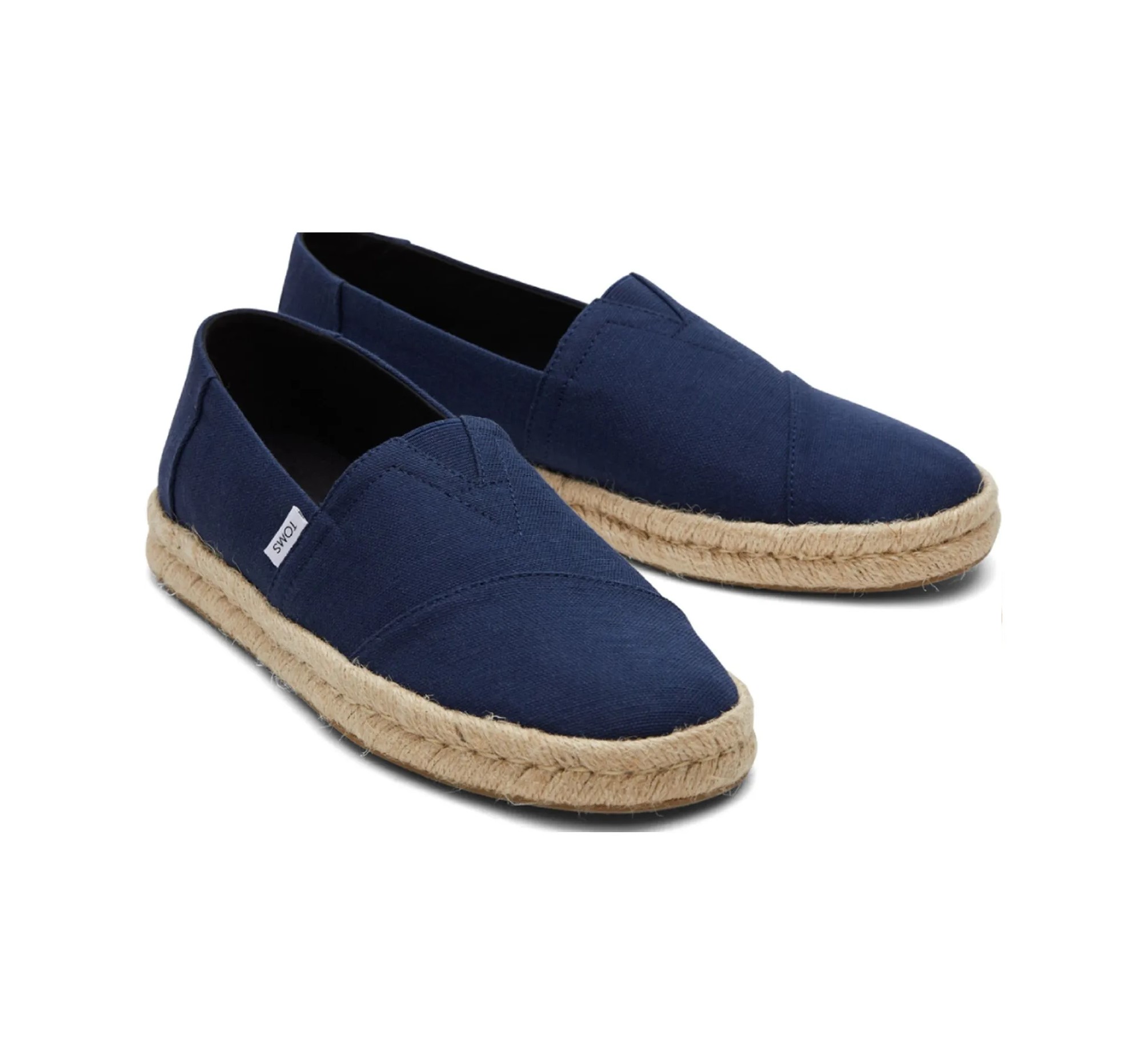 LCM-ALPARGATA ROPE NAVY RECYCLED COTTON SLUBBY WOVEN 10019870-2