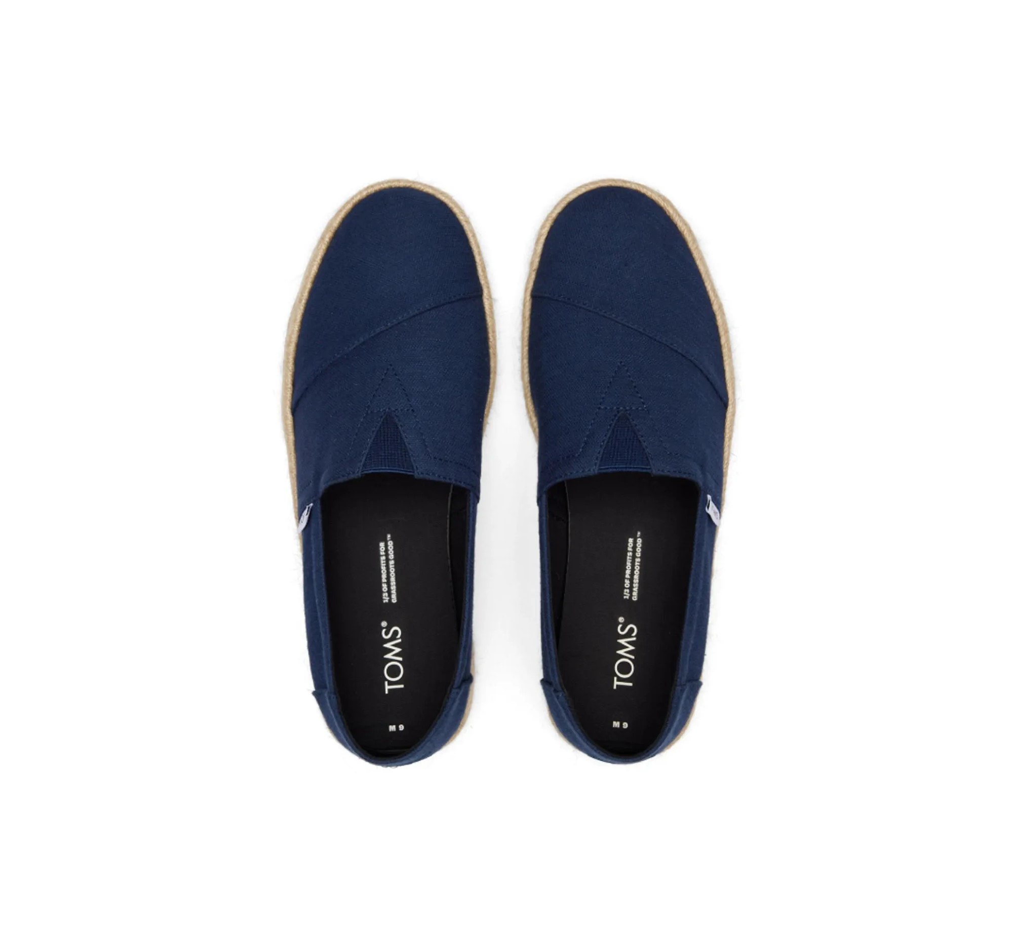 LCM-ALPARGATA ROPE NAVY RECYCLED COTTON SLUBBY WOVEN 10019870-4